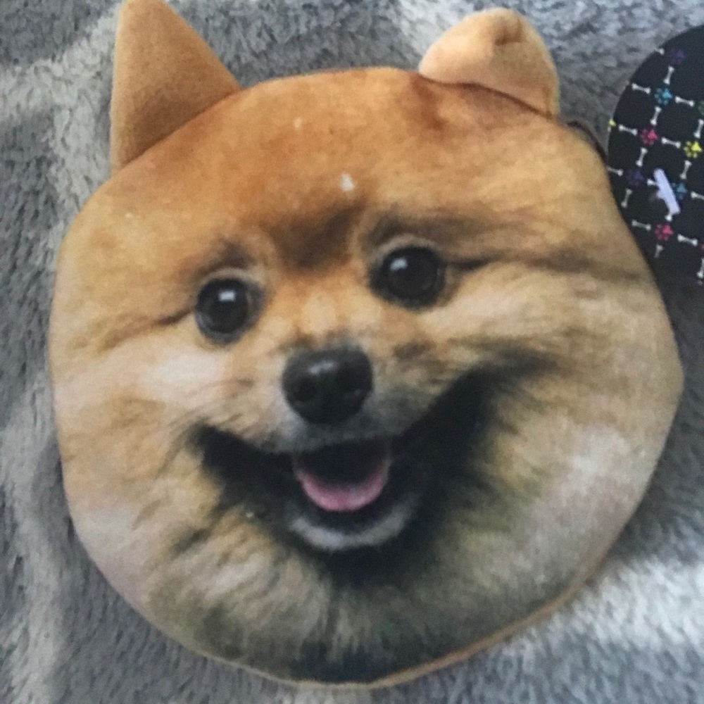 Dog coin purse puppy wallet id holder